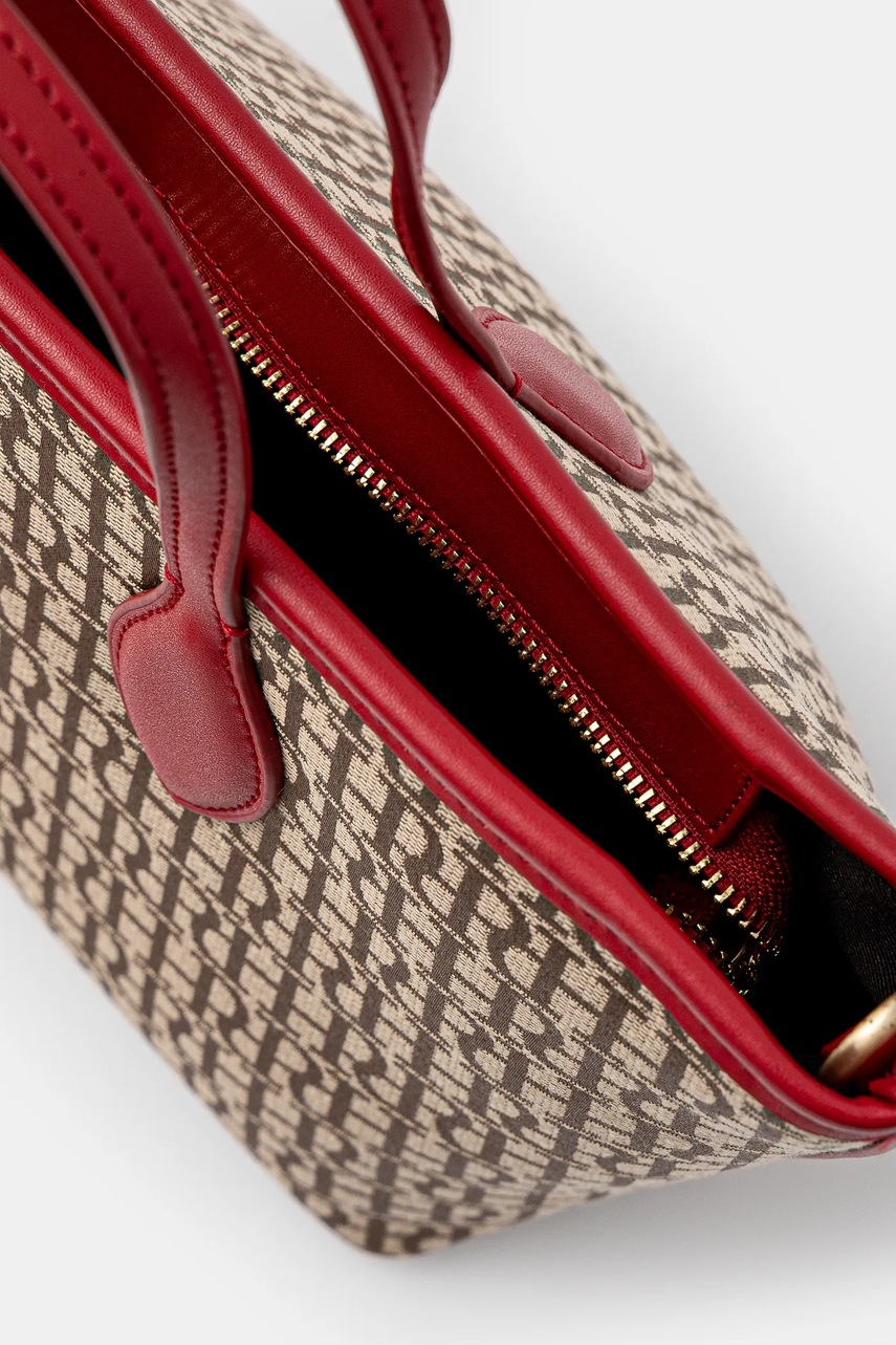 Τσάντα Pedro del Hierro χρώμα: μπεζ, 1118543 φωτογραφία