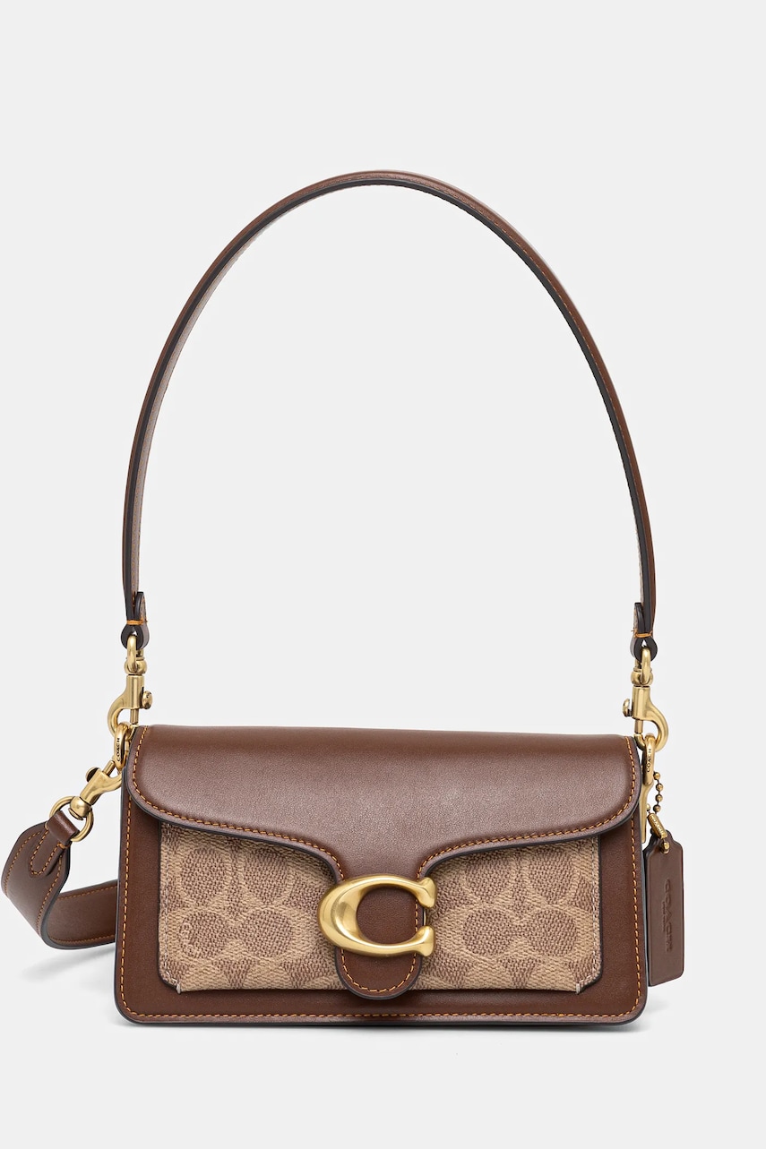 Coach poseta de piele Tabby culoarea maro, CY200 Coach poseta de piele Tabby culoarea maro, CY200