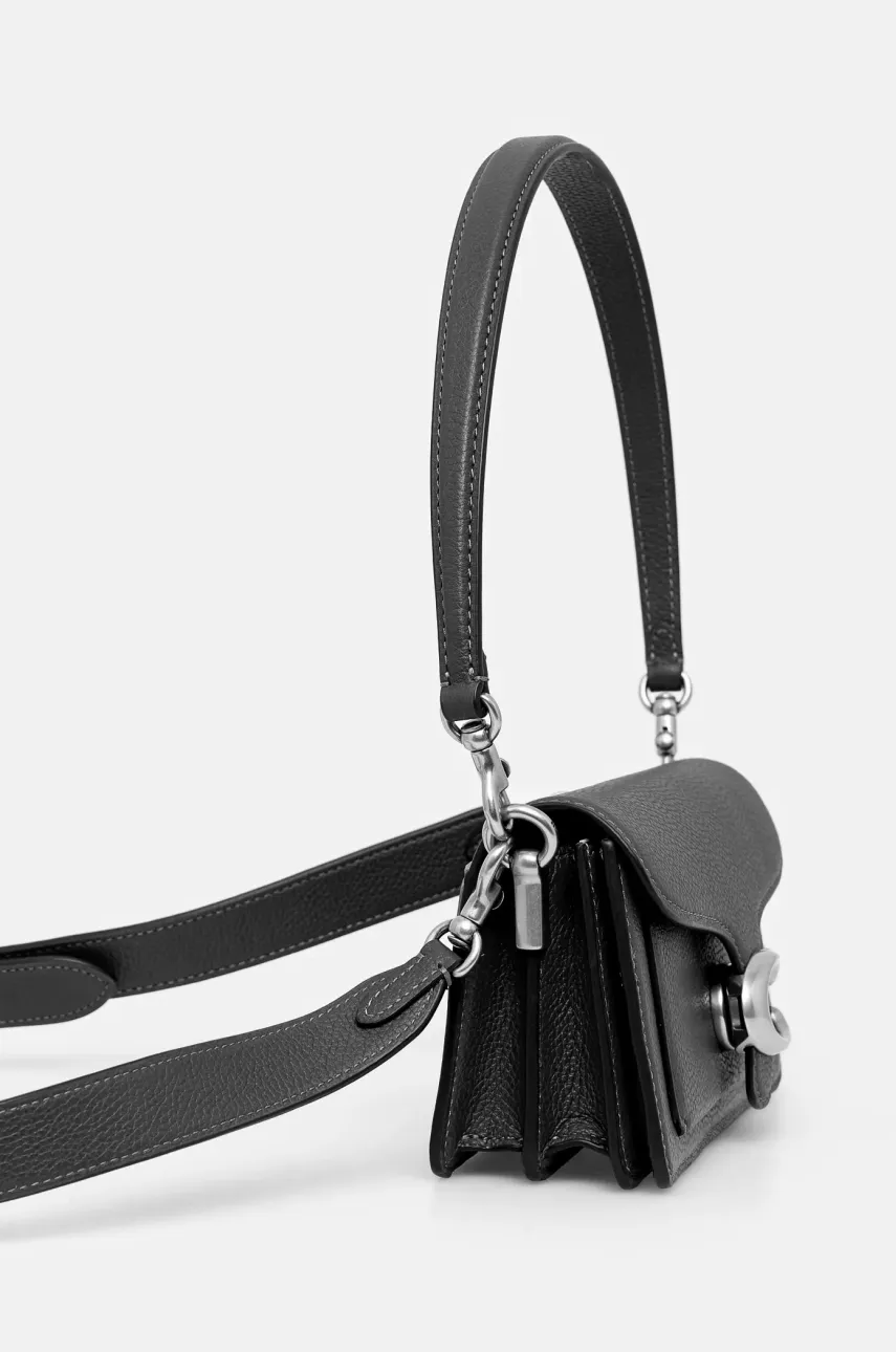 Шкіряна сумочка Coach Tabby колір чорний CY201