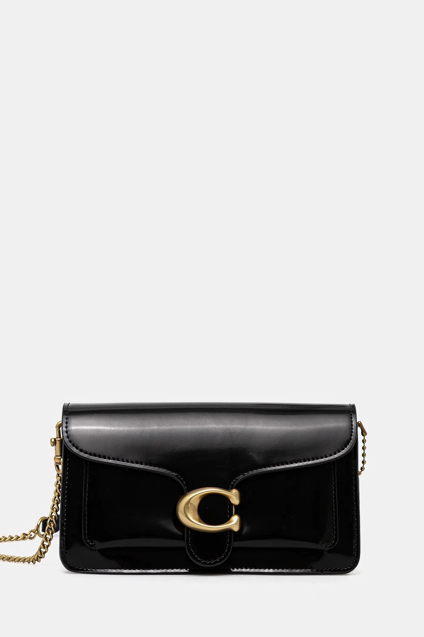 

Кожена чанта Coach Tabby в черно CW554, Черен