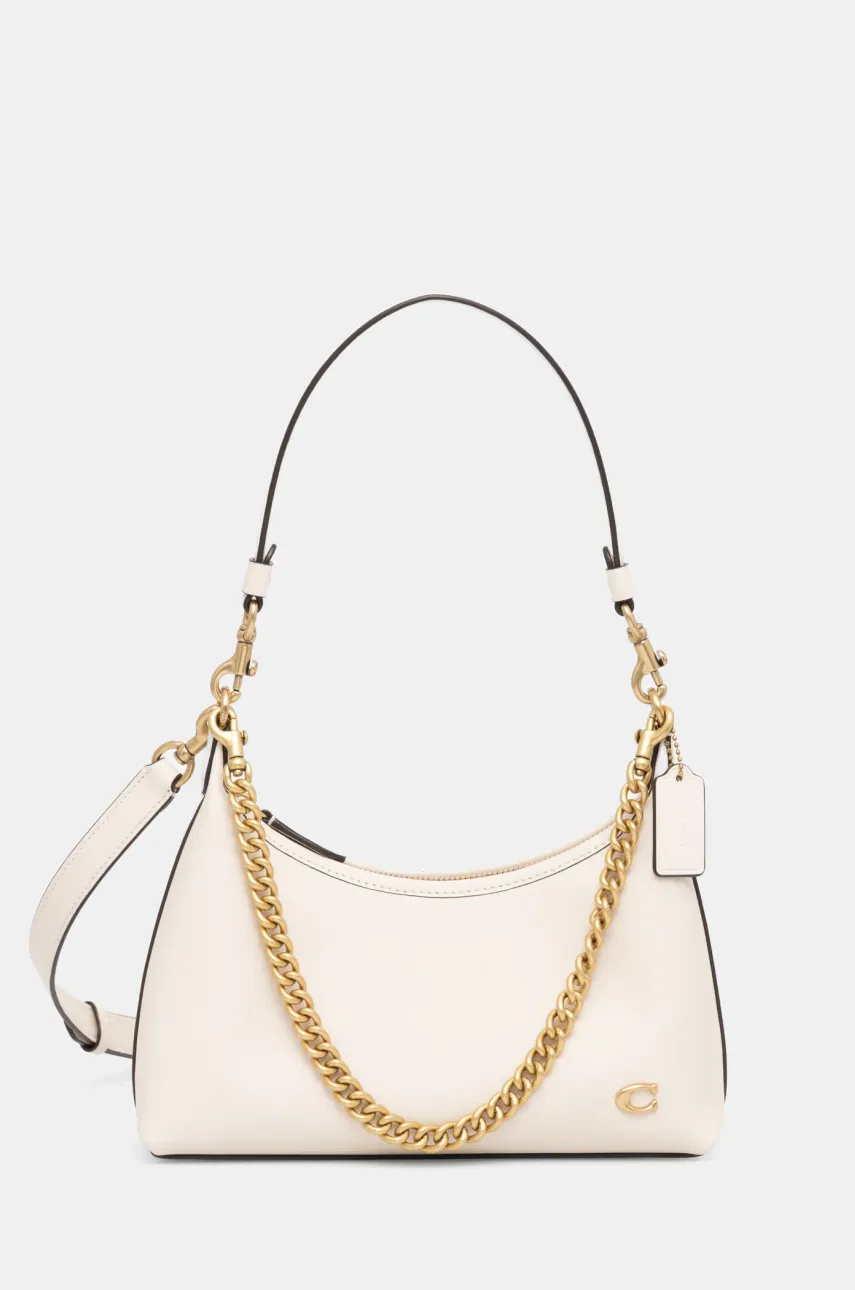 Coach poseta de piele Juliet culoarea bej, CW640 Coach poseta de piele Juliet culoarea bej, CW640