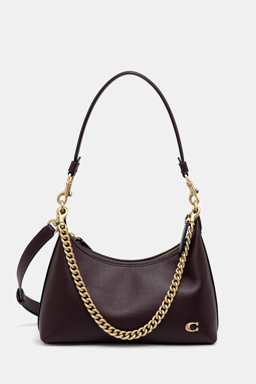 Coach poșetă de piele Juliet culoarea maro, CW640 Coach poșetă de piele Juliet culoarea maro, CW640