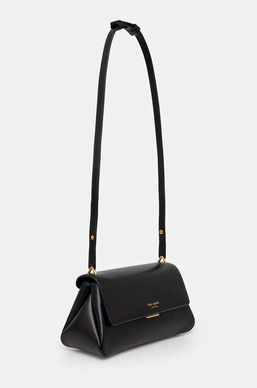 Кожаная сумочка Kate Spade цвет чёрный KF844 Кожаная сумочка Kate Spade цвет чёрный KF844