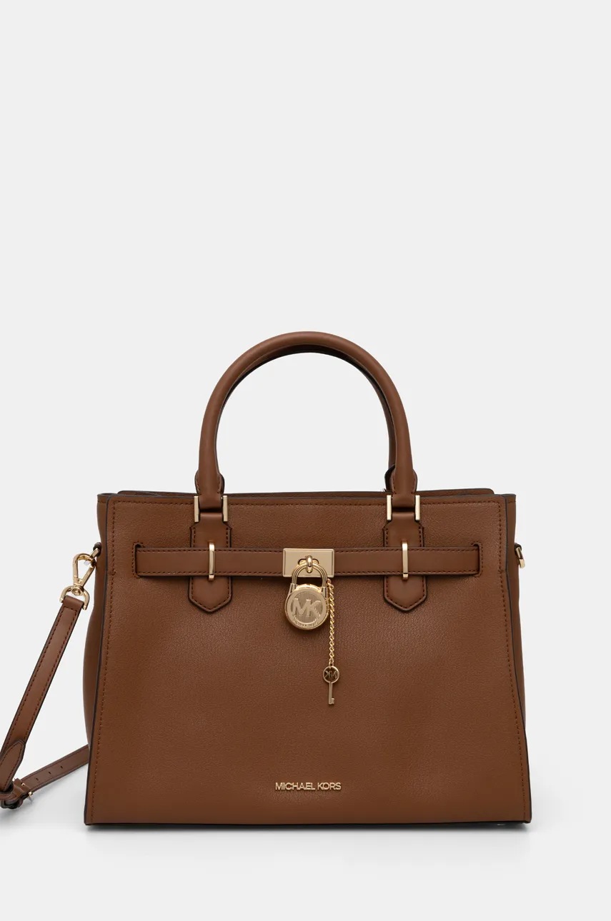 

Кожена чанта MICHAEL Michael Kors в кафяво 35T1GHMS2L, Кафяв