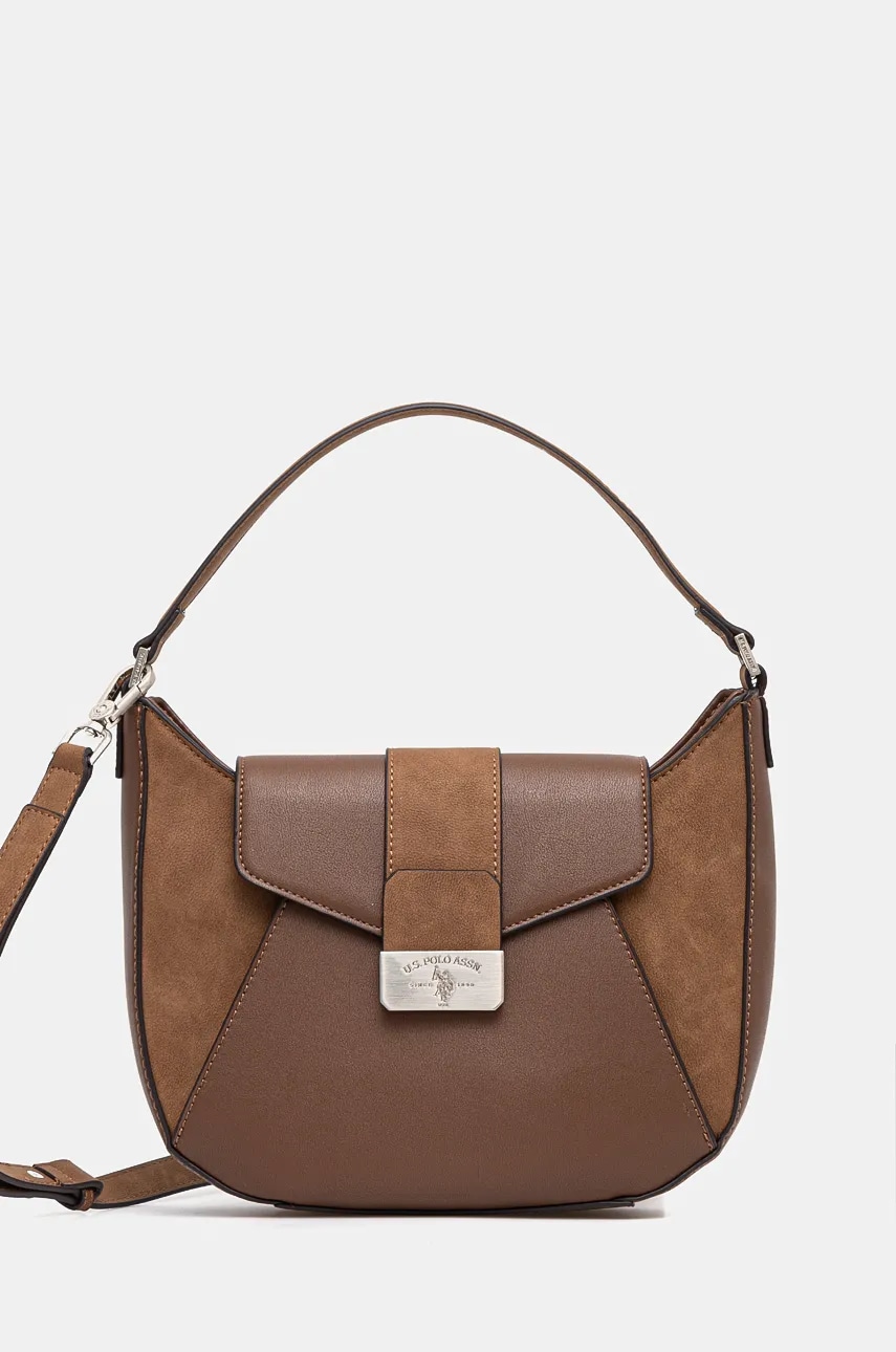 U.S. Polo Assn. poseta Romantic culoarea maro, BIUR08426WVP U.S. Polo Assn. poseta Romantic culoarea maro, BIUR08426WVP