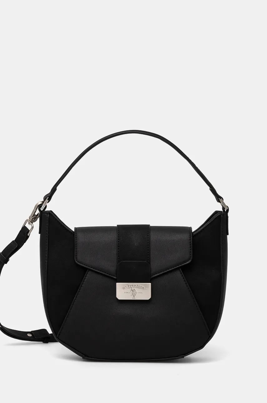 U.S. Polo Assn. poseta Romantic culoarea negru, BIUR08426WVP U.S. Polo Assn. poseta Romantic culoarea negru, BIUR08426WVP