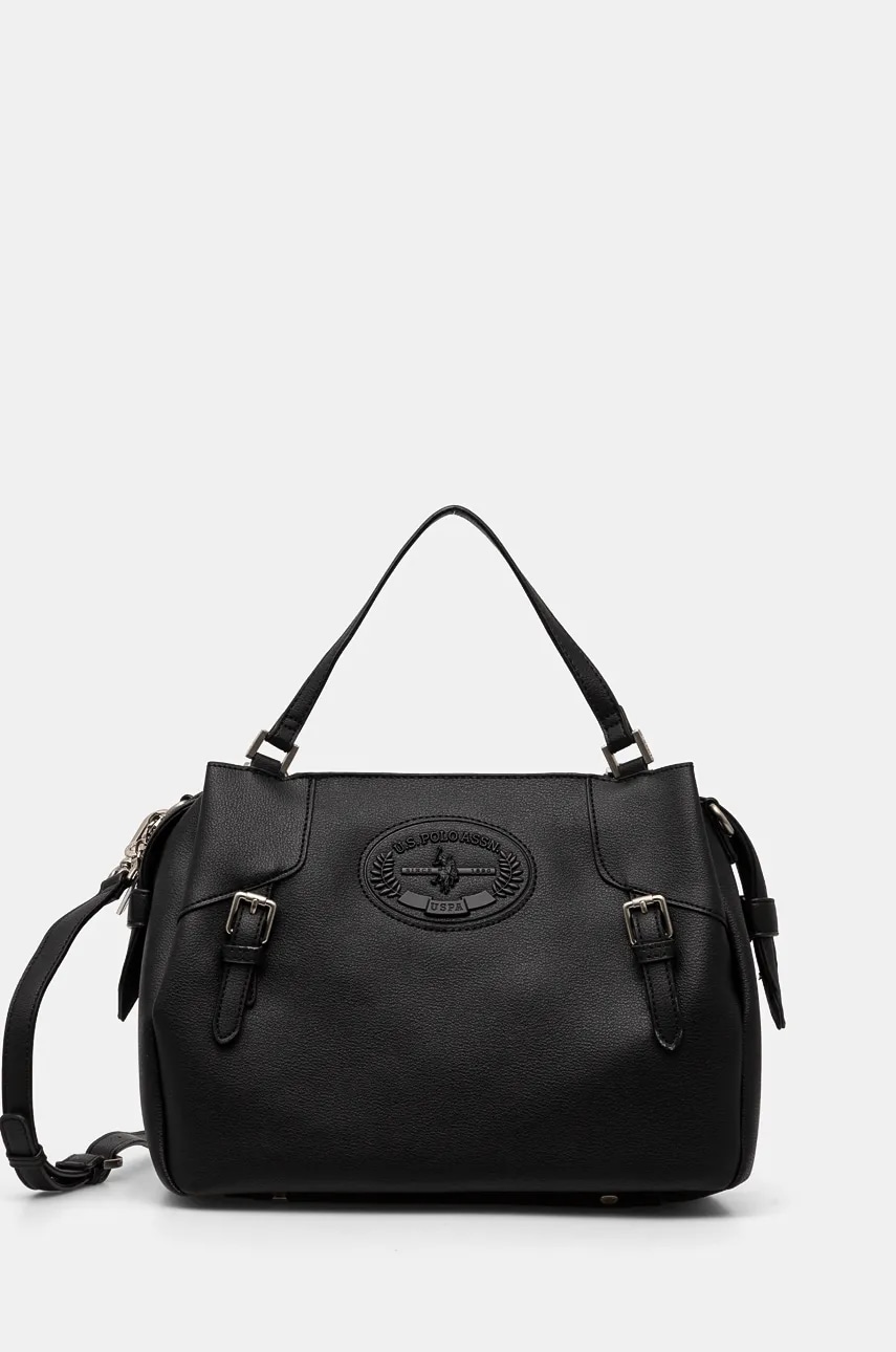 U.S. Polo Assn. poseta Retro culoarea negru, BIURQ8429WVW U.S. Polo Assn. poseta Retro culoarea negru, BIURQ8429WVW