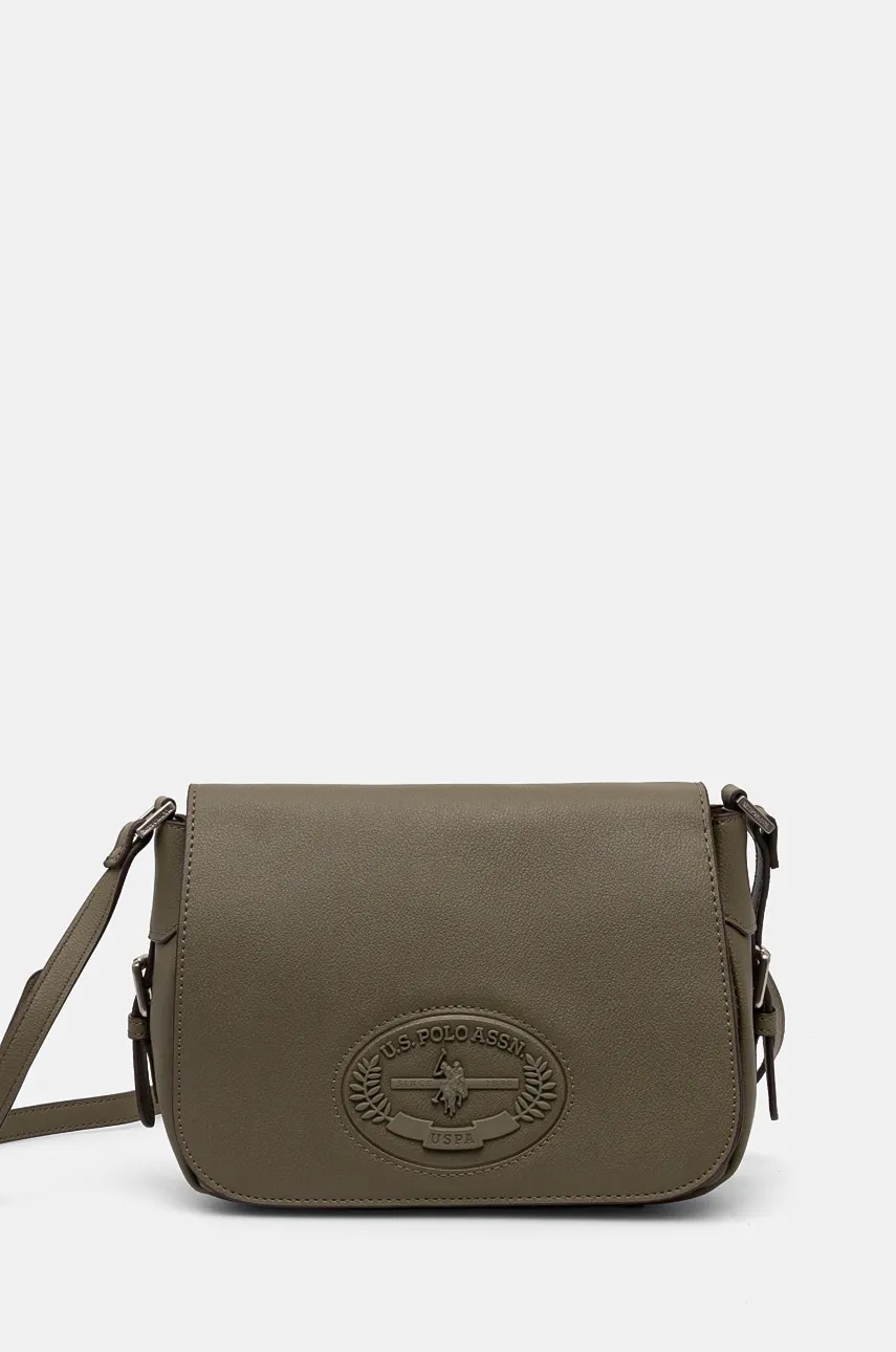 U.S. Polo Assn. poseta Retro culoarea verde, BIURQ8433WVW U.S. Polo Assn. poseta Retro culoarea verde, BIURQ8433WVW