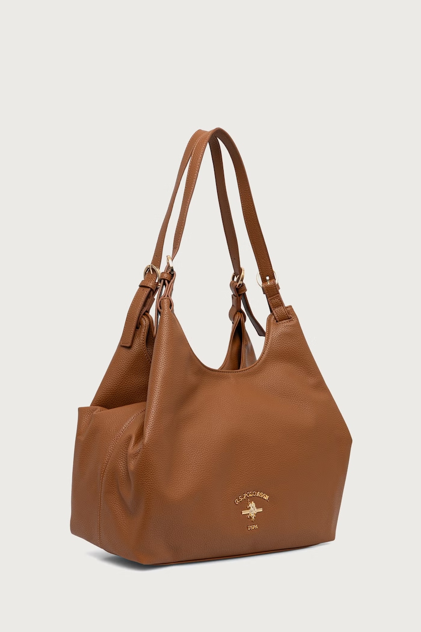 U.S. Polo Assn. τσάντα hobo γυναικεία από απομίμηση δέρματος Stanford