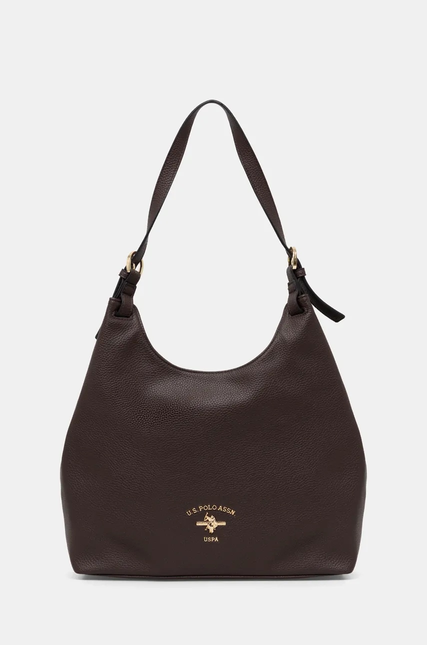 Levně Kabelka U.S. Polo Assn. Stanford hnědá barva, BIUSS8372WVP