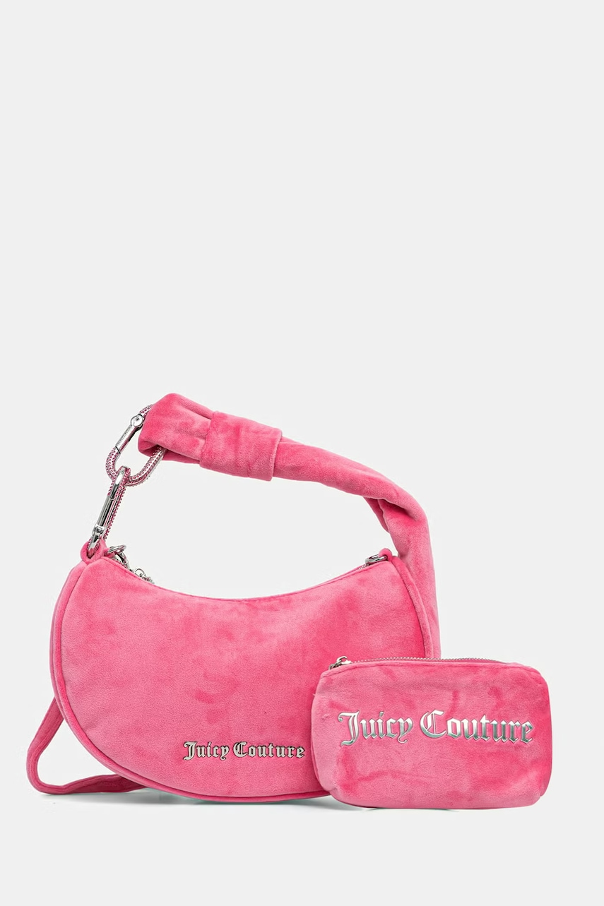 Juicy Couture hobo bag pentru femei de velur Blossom