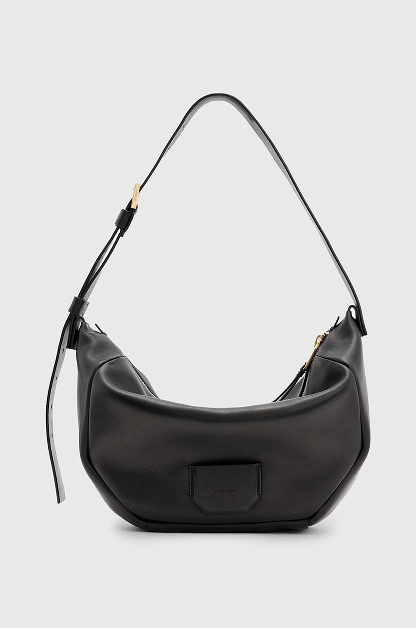 

Кожена чанта AllSaints MADEA SHOULDER BAG в черно W348XB, Черен