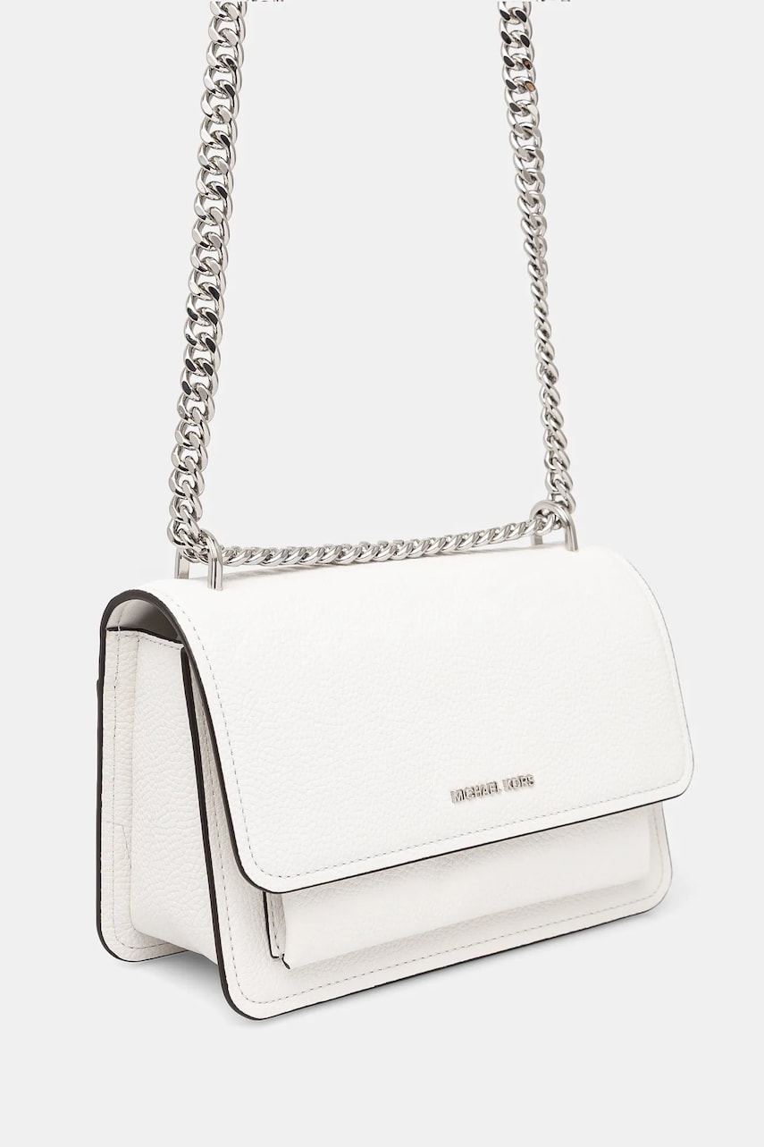 Кожаная сумочка MICHAEL Michael Kors цвет белый 30T4SC7L3T Кожаная сумочка MICHAEL Michael Kors цвет белый 30T4SC7L3T
