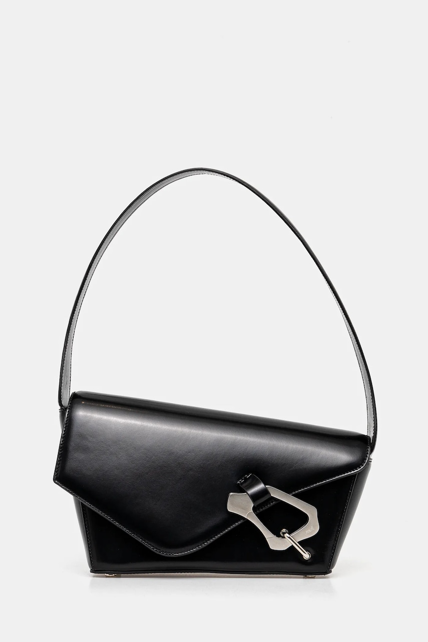 Heliot Emil poseta de piele culoarea negru, AW24.15.073.BLK01 Heliot Emil poseta de piele culoarea negru, AW24.15.073.BLK01