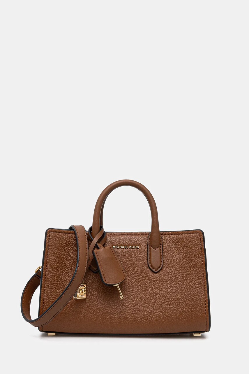 MICHAEL Michael Kors poseta de piele culoarea bej, 32F4GETC0L