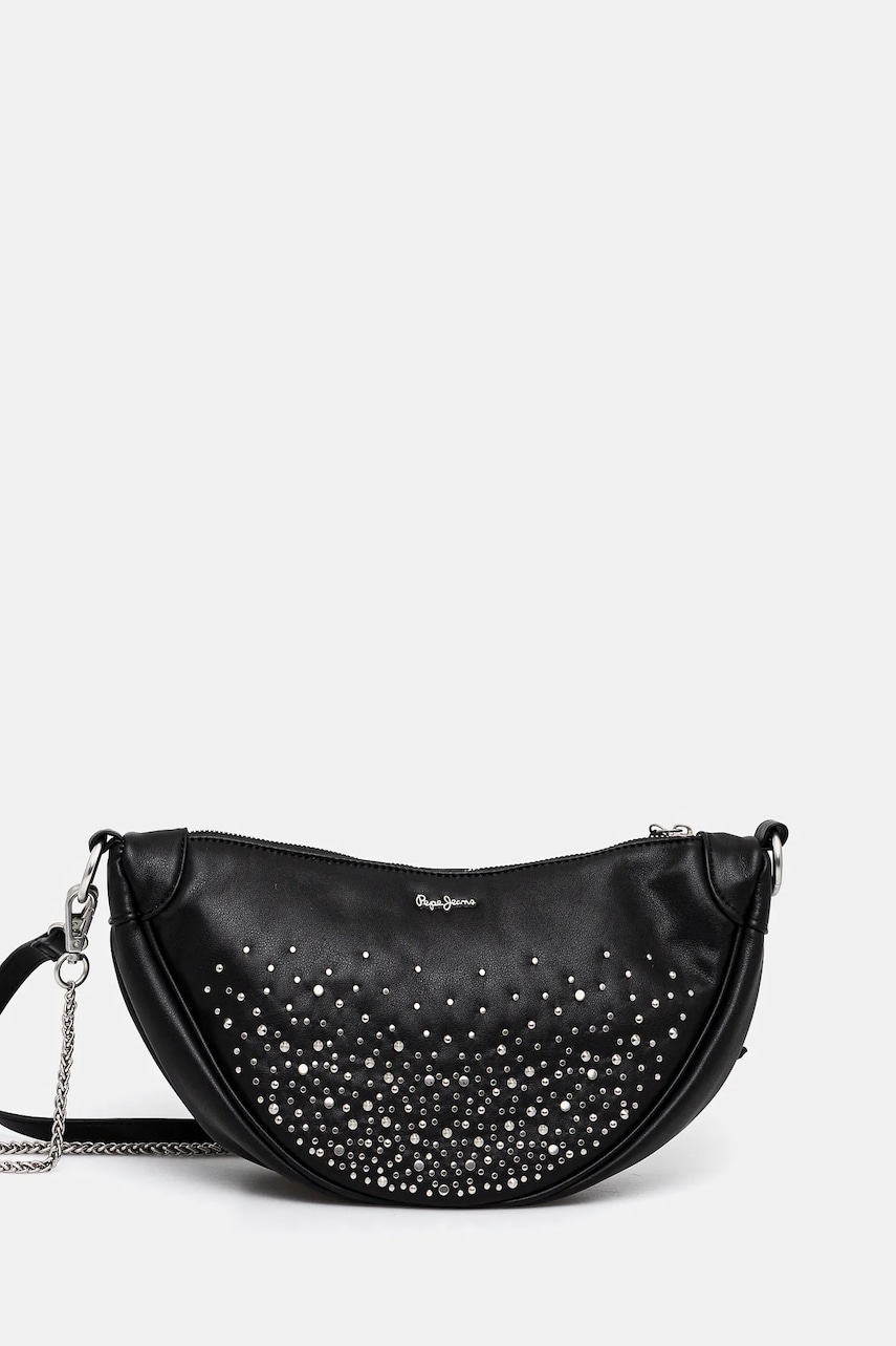 Pepe Jeans poseta NADINE SHINY culoarea negru, PL031607
