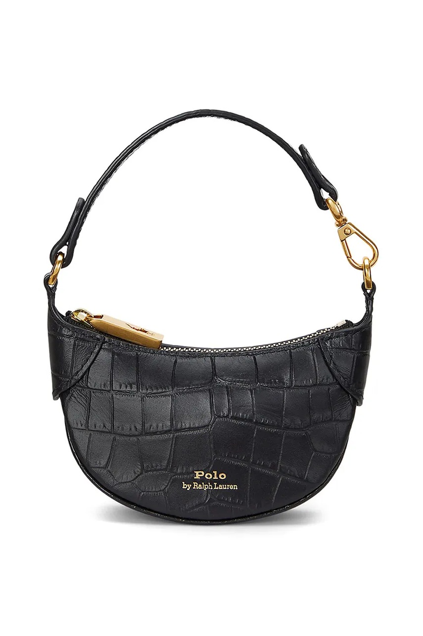 

Кожена чанта Polo Ralph Lauren в черно 427952660, Черен