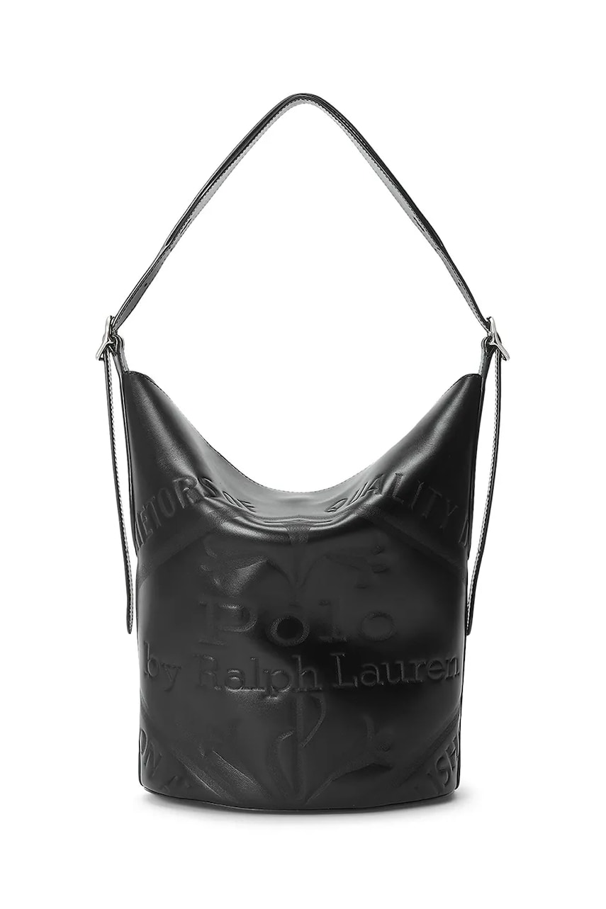 Кожаная сумочка Polo Ralph Lauren цвет чёрный 428942241 Кожаная сумочка Polo Ralph Lauren цвет чёрный 428942241