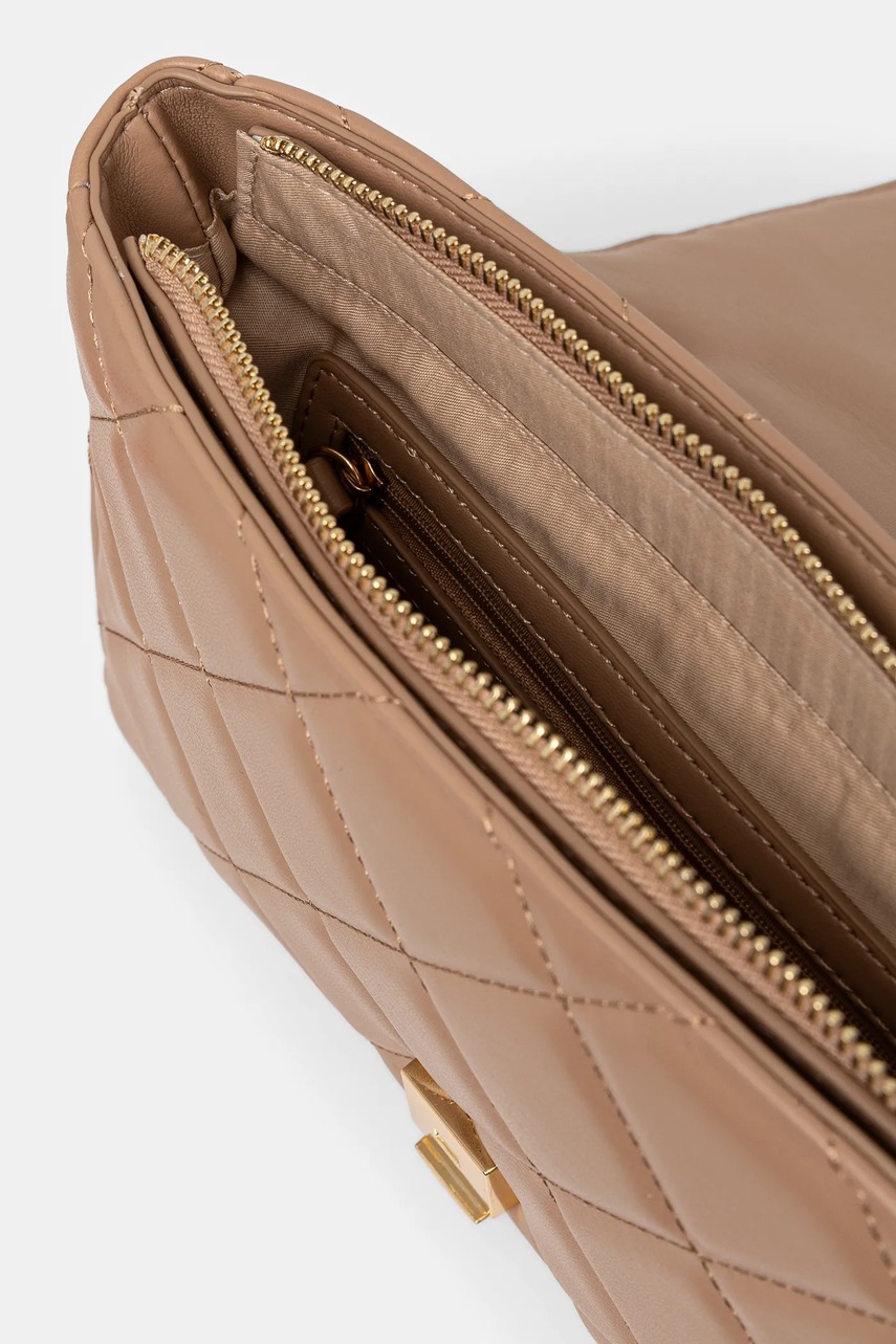 Τσάντα Valentino Bags χρώμα: μπεζ, VBS51O05 φωτογραφία