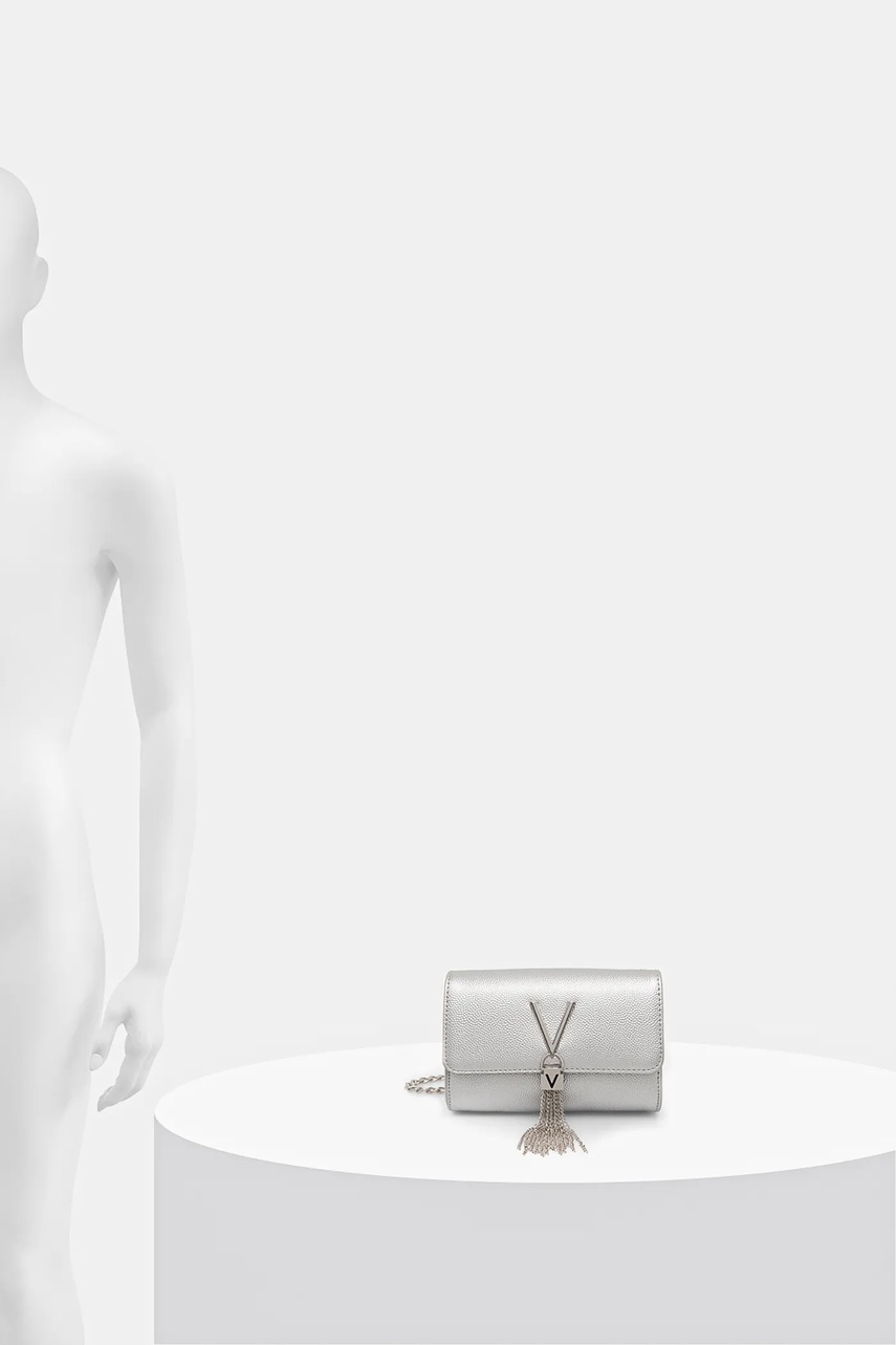 Τσάντα Valentino Bags χρώμα: ασημί, VBS1R403G φωτογραφία