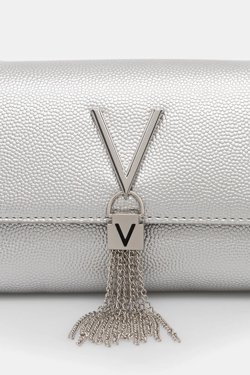 Τσάντα Valentino Bags χρώμα: ασημί, VBS1R403G φωτογραφία