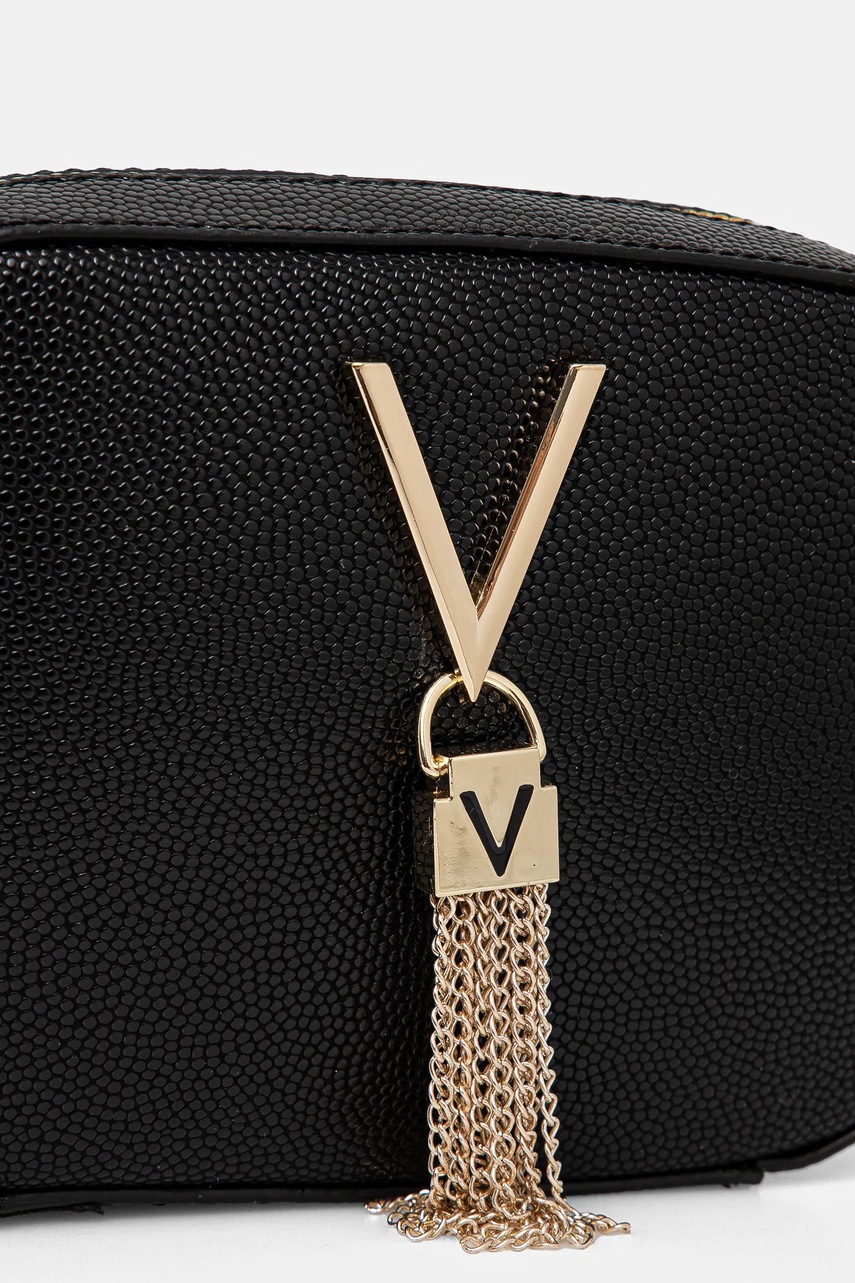 Τσάντα Valentino Bags χρώμα: μαύρο, VBS1R409G φωτογραφία