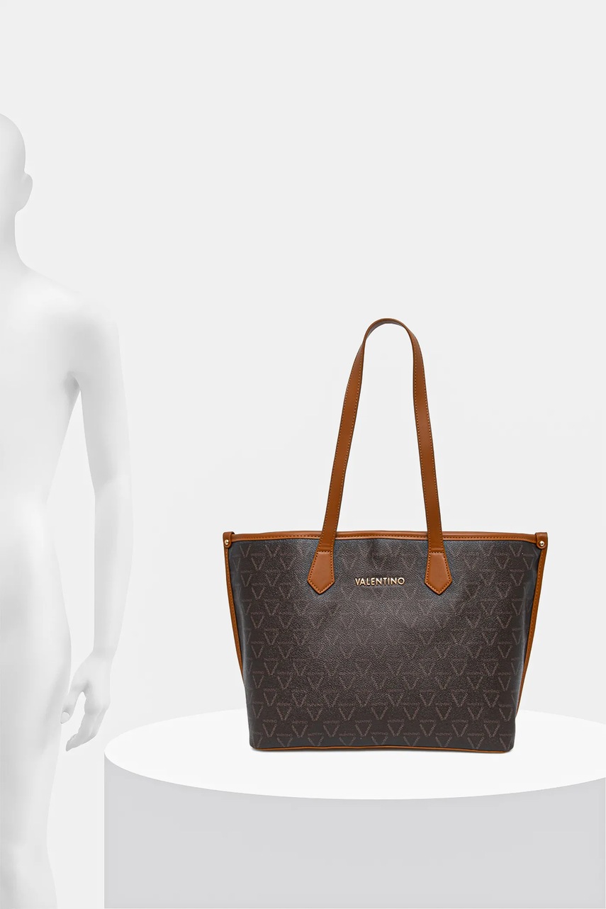 Τσάντα Valentino Bags χρώμα: καφέ, VBS8GT02 φωτογραφία