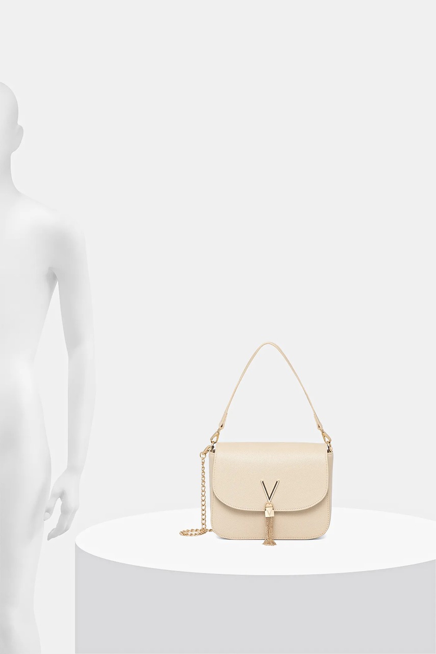 Τσάντα Valentino Bags χρώμα: μπεζ, VBS1R404G φωτογραφία