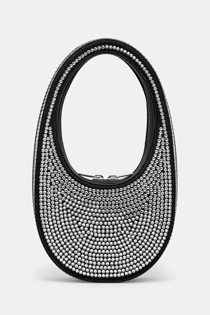 Coperni poseta Crystal-Embellished Mini Swipe culoarea negru, COPBA01BIS455