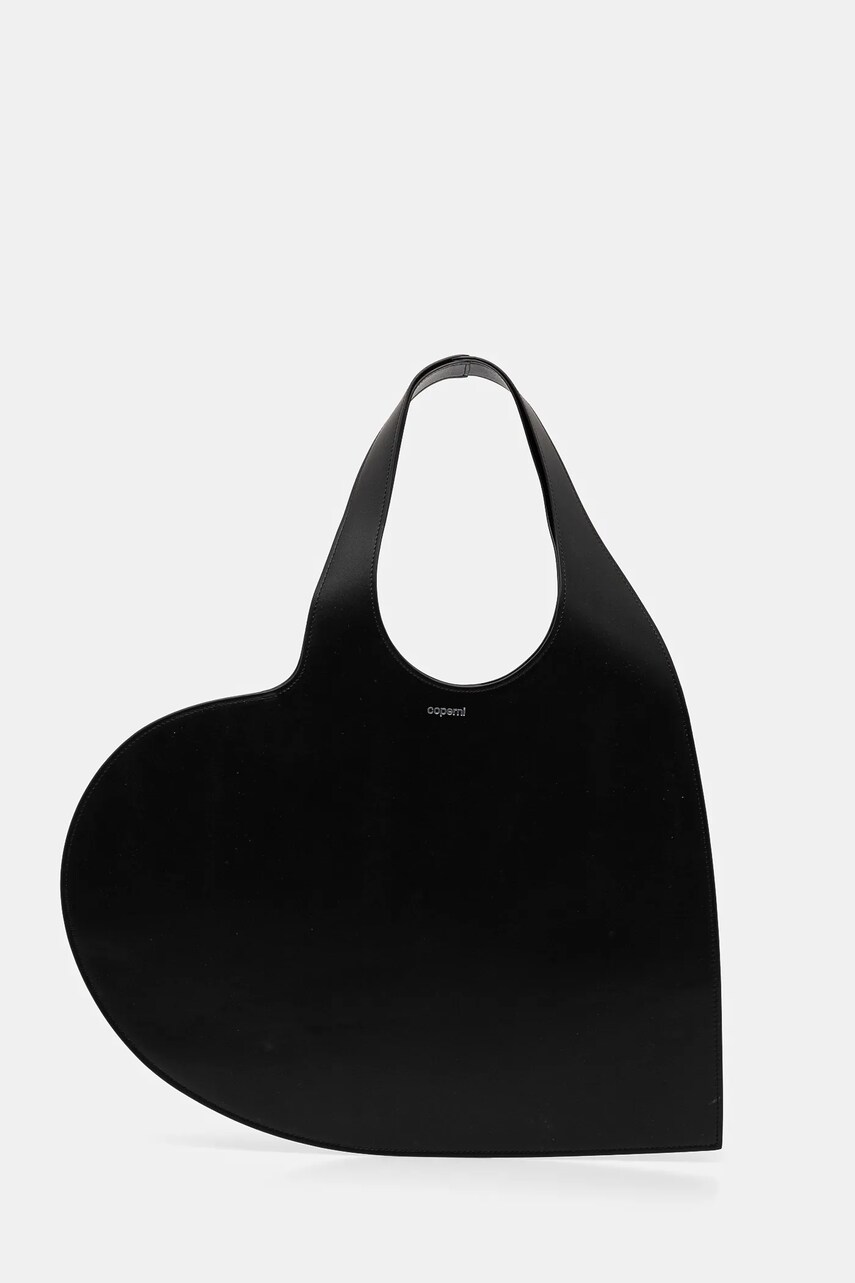 Coperni poseta de piele Heart Tote culoarea negru, COPBA14405
