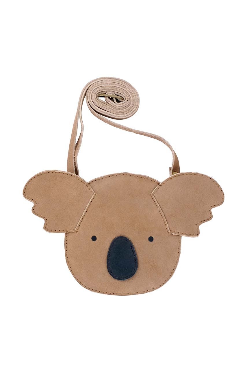 Детская кожаная сумочка Donsje Britta Classic Purse Koala цвет бежевый 5001006