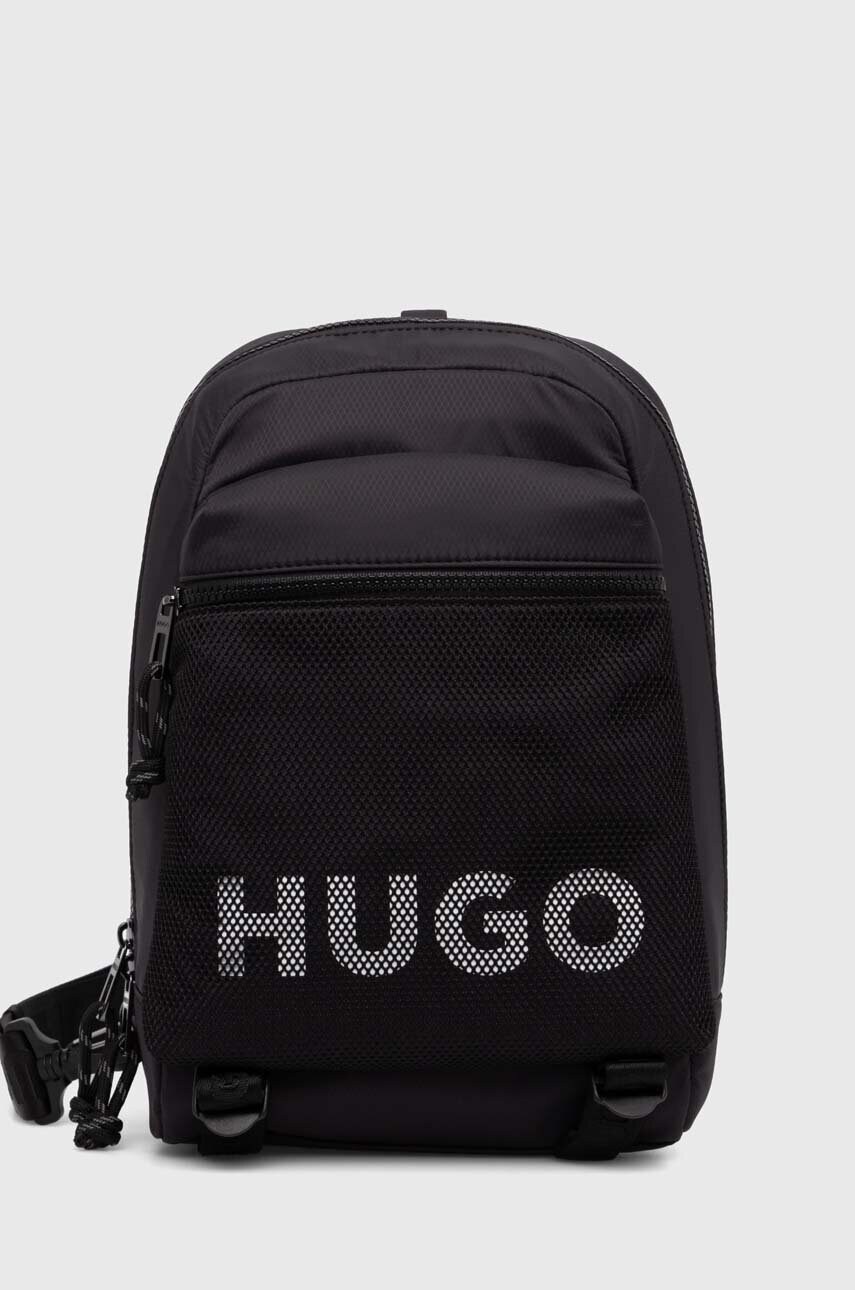 HUGO rucsac culoarea negru, mic, neted, 50523496