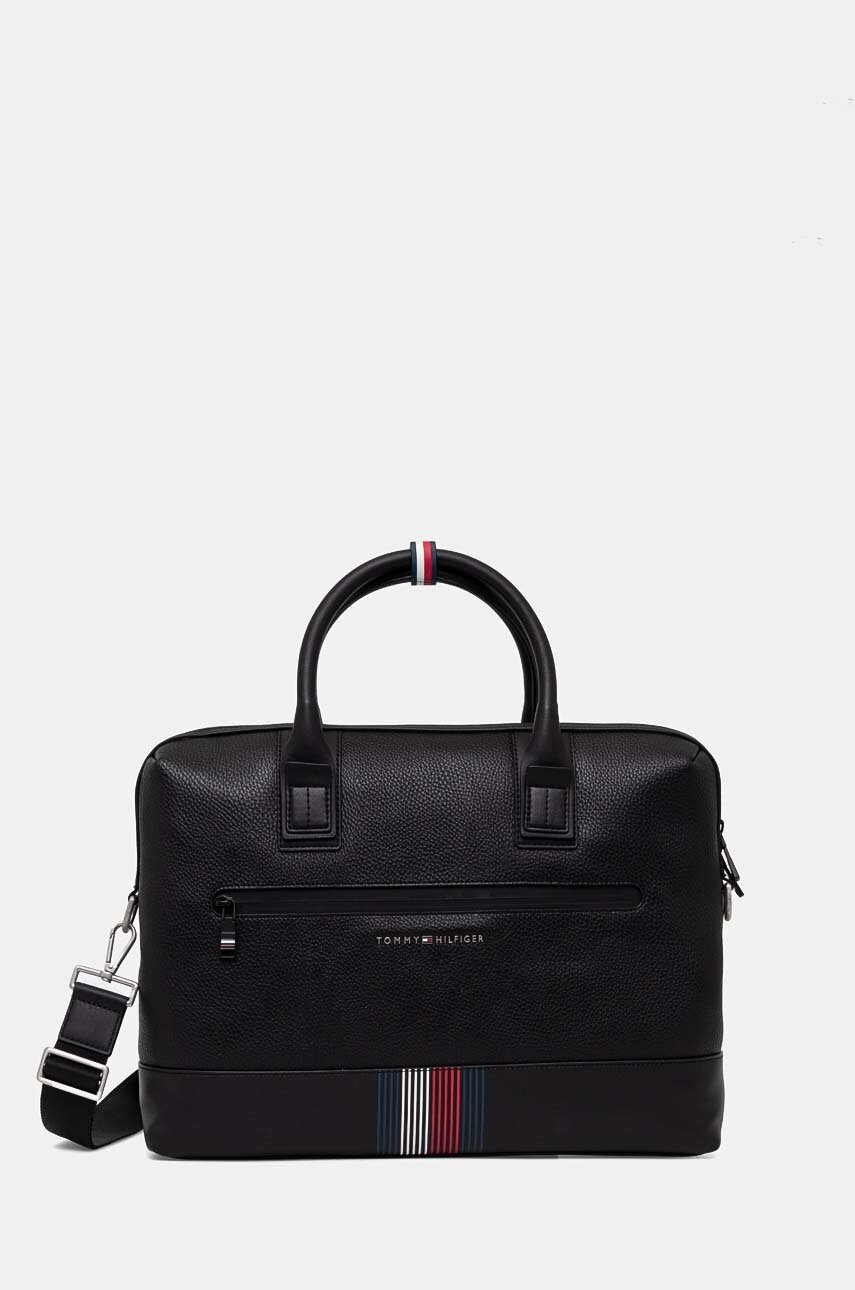 

Чанта Tommy Hilfiger в черно AM0AM12481, Черен