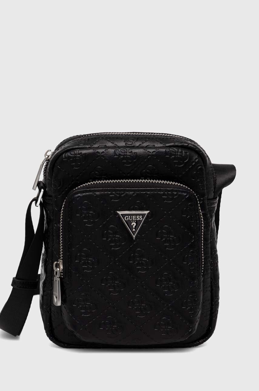 

Чанта през рамо Guess MILANO в черно HMMIDE P4393, Черен