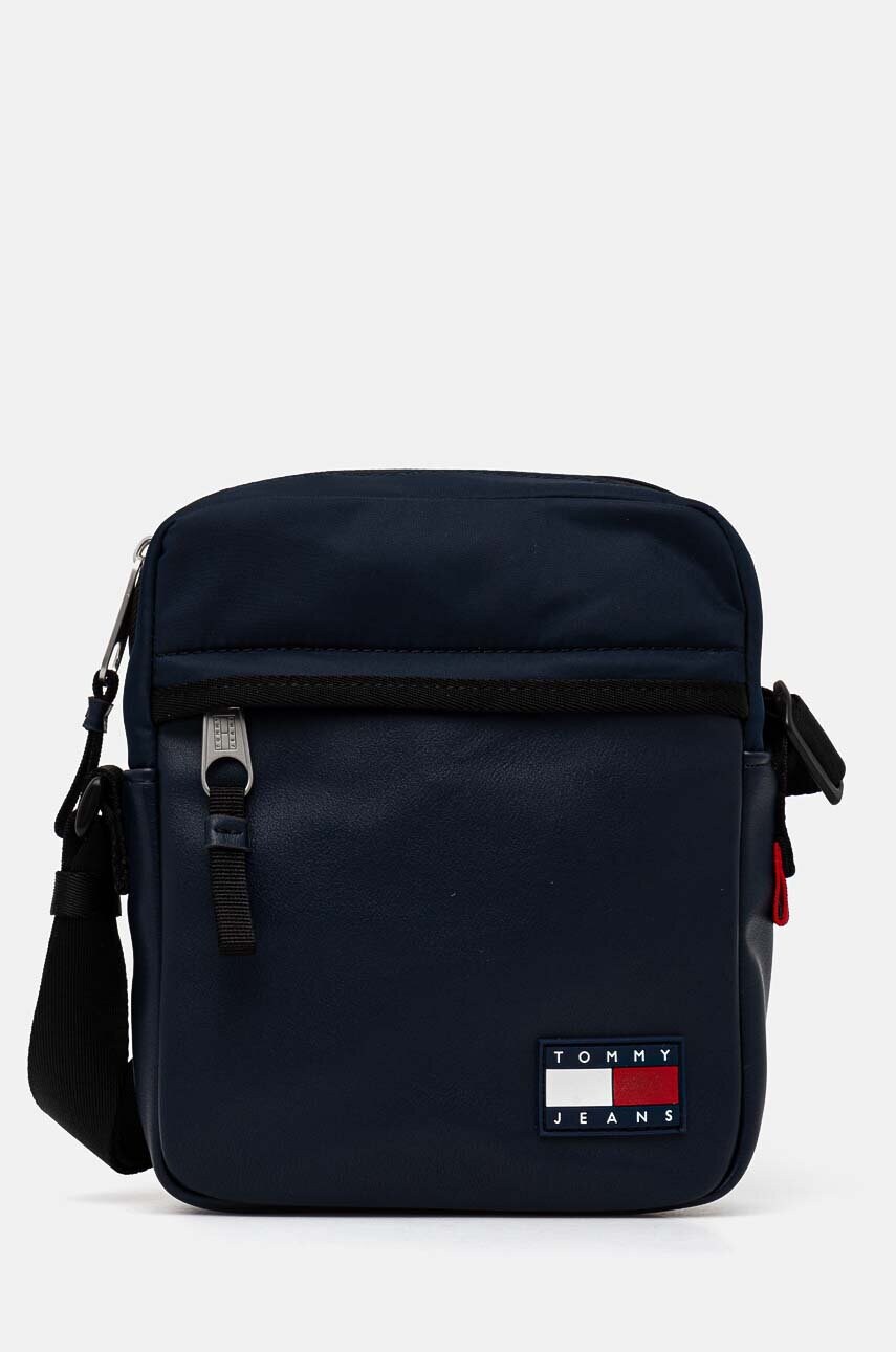 Tommy Jeans borseta culoarea albastru marin, AM0AM12390