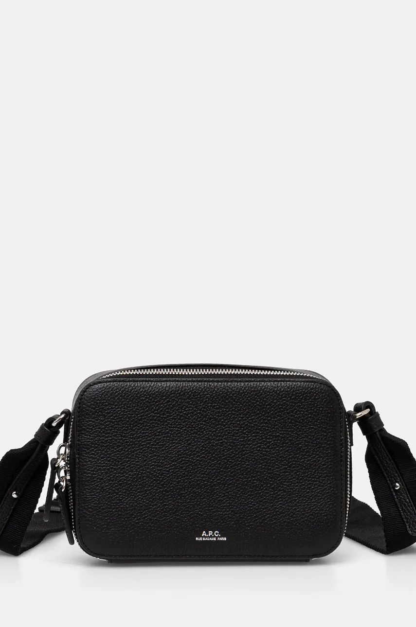 A.P.C. borseta de piele camera bag soho culoarea negru, PXBLH.M61695