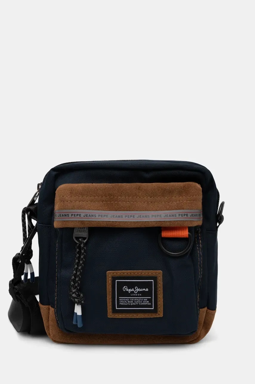 Pepe Jeans borseta AZIEL LONDON culoarea albastru marin, PM030849 Pepe Jeans borseta AZIEL LONDON culoarea albastru marin, PM030849