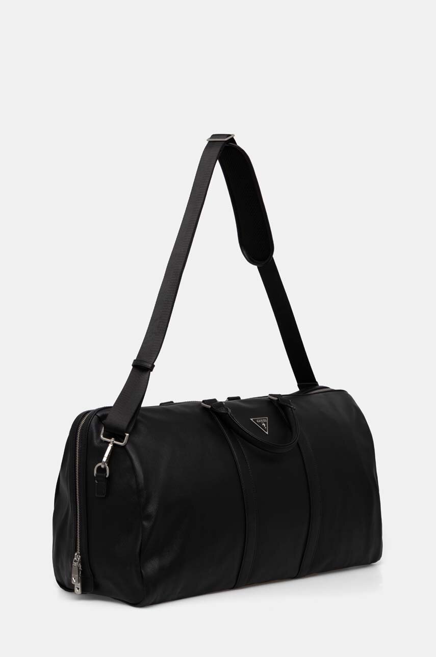 Τσάντα Guess PISA χρώμα: μαύρο, TMECSA.P3135 φωτογραφία