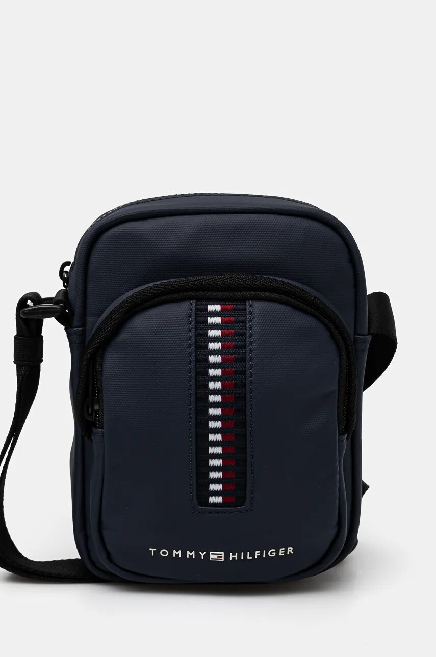 Levně Ledvinka Tommy Hilfiger tmavomodrá barva, AM0AM12727