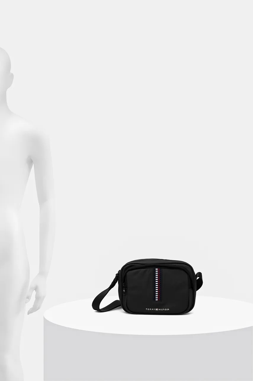 Σακίδιο Tommy Hilfiger χρώμα: μαύρο, AM0AM12729 φωτογραφία