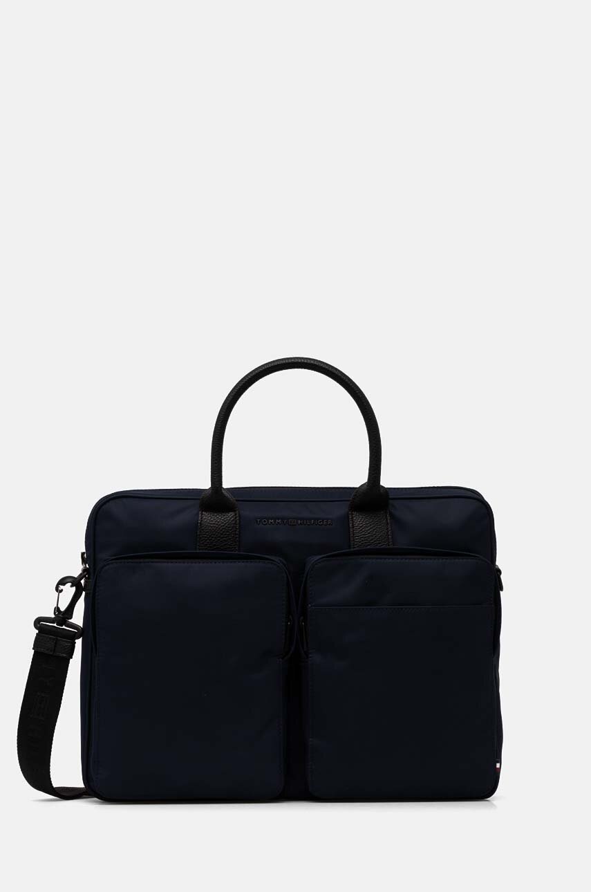 

Чанта Tommy Hilfiger в тъмносиньо AM0AM12687, Тъмносин