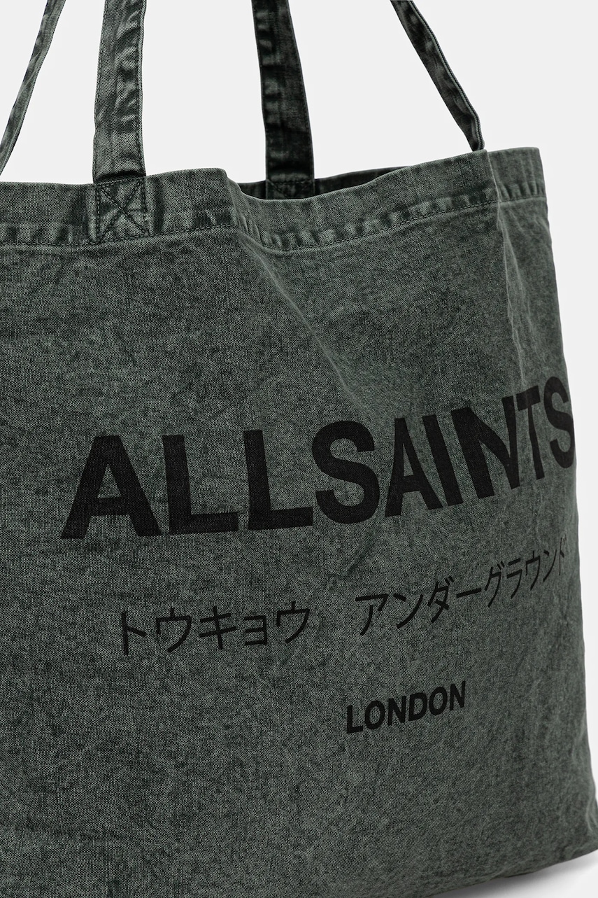 Bavlnená taška AllSaints 38 x 35 x 12 cm
