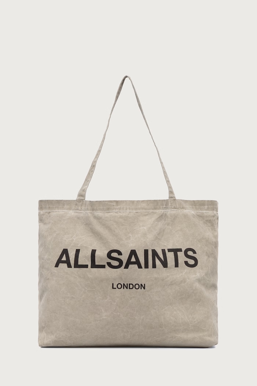 AllSaints torba materiałowa męska bawełniana