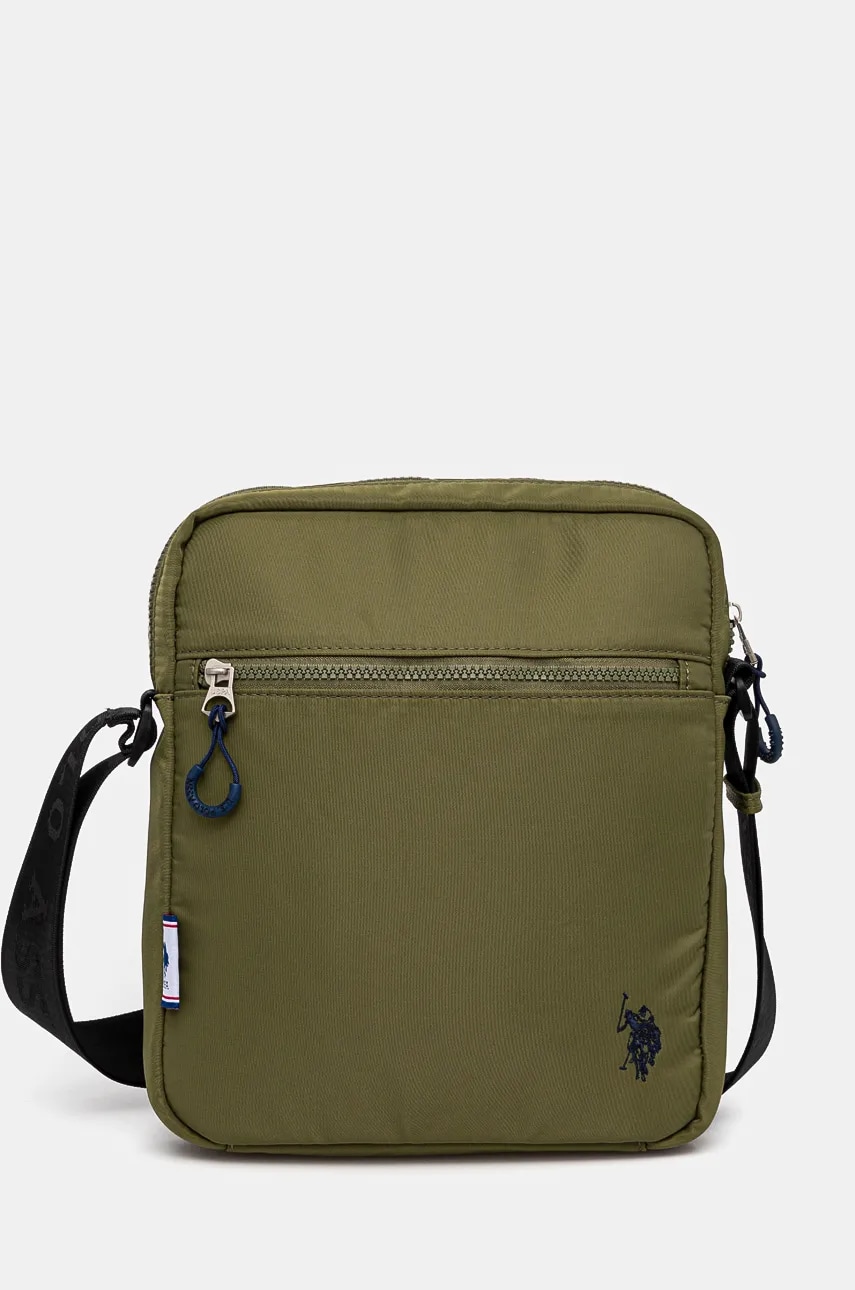 U.S. Polo Assn. borseta Bigfork culoarea verde, BIUB55675MIA U.S. Polo Assn. borseta Bigfork culoarea verde, BIUB55675MIA