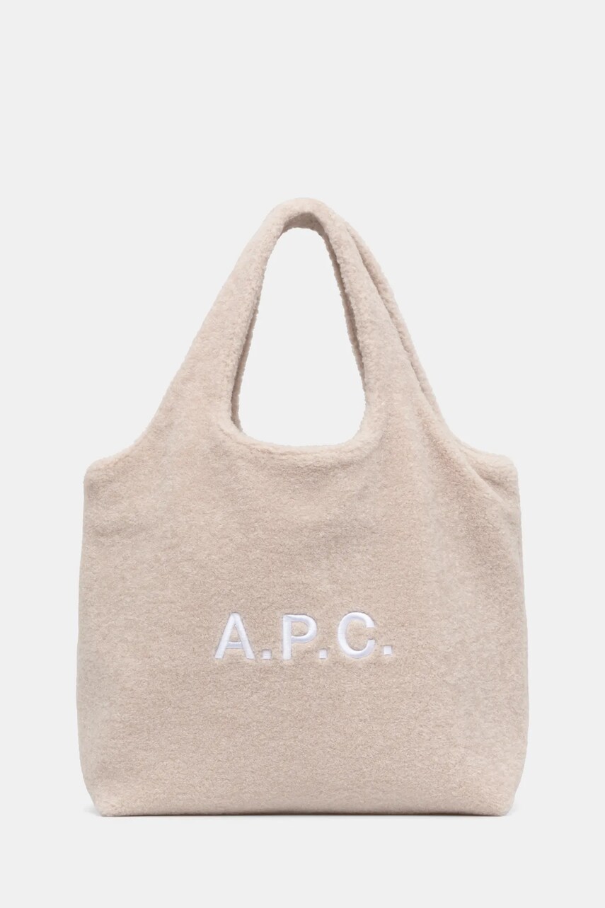 A.P.C. geanta tote ninon culoarea bej, PSAJW.M61565