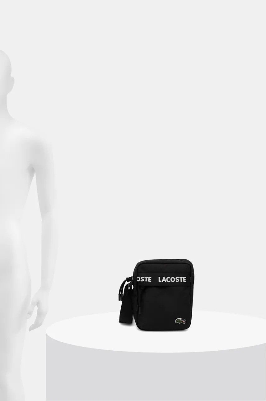 Σακίδιο Lacoste χρώμα: μαύρο, NU4686NZ φωτογραφία