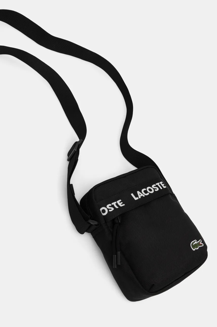 Σακίδιο Lacoste χρώμα: μαύρο, NU4686NZ φωτογραφία