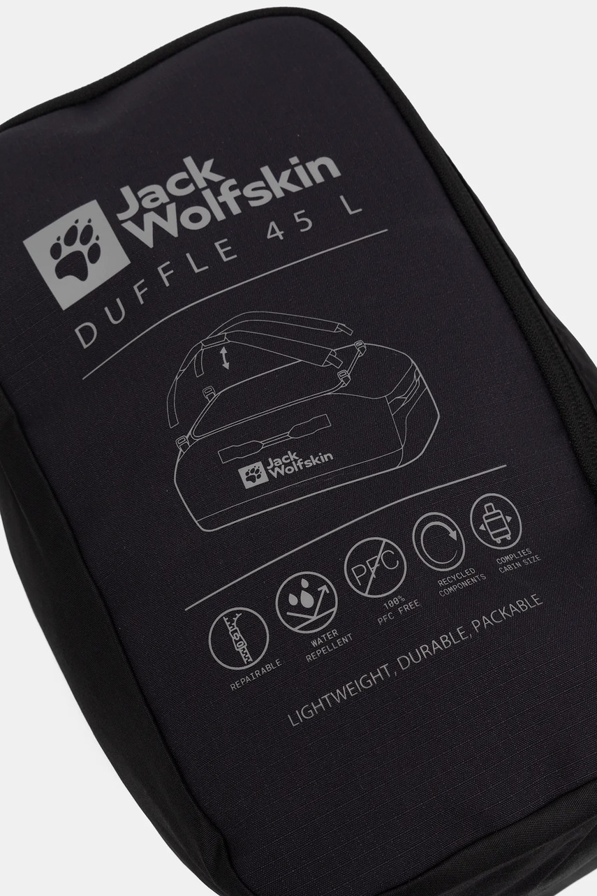 Αθλητική τσάντα Jack Wolfskin All-In Duffle 45 χρώμα: πράσινο, A62111 φωτογραφία