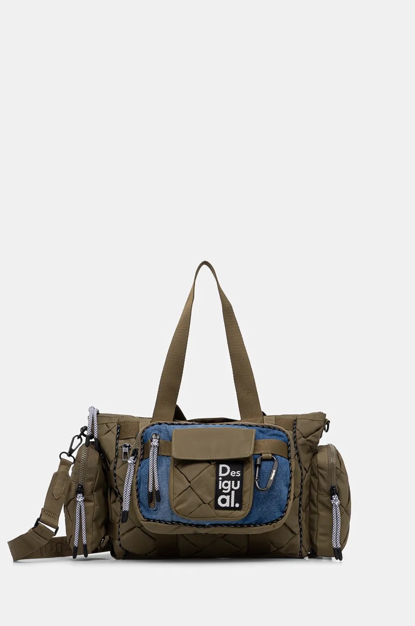 Desigual geanta REPRISE MODULARIS BRAI culoarea verde, 24WAXY42 Desigual geanta REPRISE MODULARIS BRAI culoarea verde, 24WAXY42