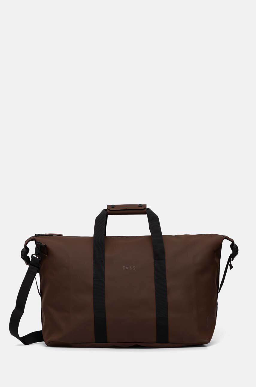 Rains geanta Hilo Weekend Bag W3 culoarea maro, 14200-23